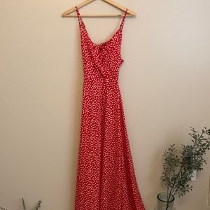 Red floral shein maxi!